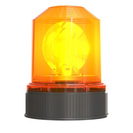 OSRAM LIGHTsignal Halogen Beacon Light, Rotating Beacon 360°, Yellow Indicator Light, Road Approved Warning Light for Trucks and Commercial Vehicles with 3-Bolt Attachment