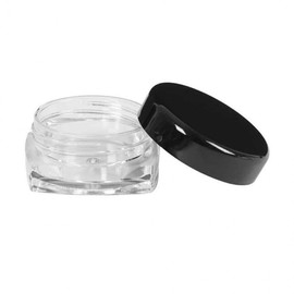 Empty Container 5g 100pcs Cream Jar Cosmetic Jar Black