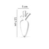 Stainless Steel Carrot Cookie Cutter 5"