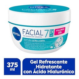 NIVEA Gel Facial Refrescante Hyaluron Gel 375ml, 7 en 1