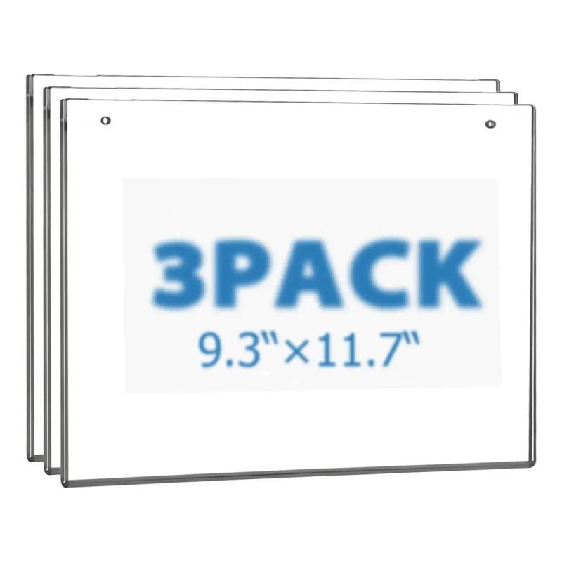 Soporte Horizontal Para Hojas De Cartas Acrílico De 4 Mm,