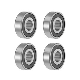 sourcing map 6202-13-2RS Deep Groove Ball Bearings 13mm Inner Dia 35mm OD 11mm Bore Double Sealed Chrome Steel Z2 4pcs