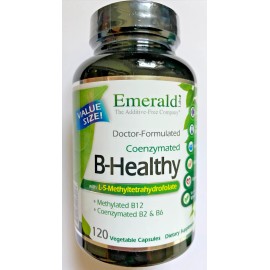 EMERALD LABS B-Healthy - Vitamin B Complex - B12 Methylated Folic Acid - 120 cap