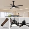 FUMLTP 52 inch Modern Ceiling Fans with Lights APP/Remote Control,
