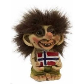 Nyform Troll with Norway Flag Figure, NEW