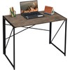 Garden Elements Modern Small Folding Computer Desk, Portable, Space-Saving Home