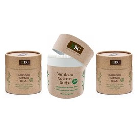 Bamboo Cotton Buds 3 Pack (900 Buds) | Biodegradable Bamboo Cotton Buds | Plastic Free Cotton Buds for Bathroom, Beauty & Household Use | Gentle & Eco Friendly | PoundMart Exclusive Bundle