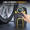 Tyre Inflator Air Compressor,12V DC Digital Car Tyre Pump,Portable Car