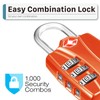 Fosmon TSA Accepted Luggage Locks (4-Pack), Open Alert Indicator TSA