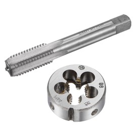 MACHSWON Tap and Die Sets,M14x2mm Metric Left Hand Screw Thread Straight Flute Tap with Round Threading Die,Tap & Die Kit for Nut Screw Bolt Thread Repair