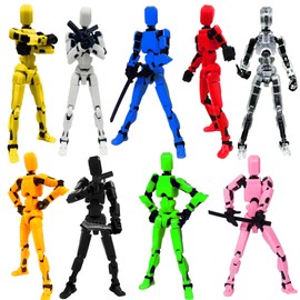 DANONI Assembly Completed-Titan 13 Action Figures, Upgrade Titan 13 Action Figure, Dummy Robot 13 Action Figure Set,3D Robot Action Figure for Children's Day Birthday Gifts (Assembly Completed-9PCS)
