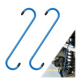 2PCS Brake Caliper Hanger, Caliper Hangers Hooks with Rubber Tips, Durable Steel, Rust-Proof Automotive Brake Tools for Braking, Axle, Suspension(Blue)