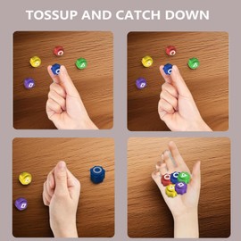 Gonggi Game Set - Traditional Korean Game Toss and Catch Stones, Portable Travel Toy, Gonggi Korean Games Improves Skill and Coordination, Ideal for Social Play (SET