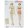 Simplicity Miss Vintage Brassiere and Panties Sewing Pattern, Paper, White,