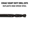 Drill America #5 Cobalt Stubby Threaded Shank Drill Bit Overall