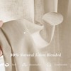 StangH Flax Linen Curtains 96 inch Length, Breathable Semi Transparent