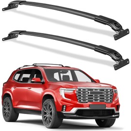 Wonderdriver 220lbs Roof Rack Cross Bars Compatible with GMC Acadia 2025, Heavy Duty All-Metal Aluminum Roof Rails Crossbars Cargo Canoe Black Rooftop Cargo Carrier