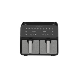 Culinary Chef 9.5-Quart Electric Air Fryer, Dual Basket (4.75qt*2), Adjustable Temperature, Touch Panel Control, One-Touch Cook Functions, and 360° Rapid Cooking, 1700 Watt Power