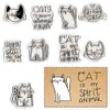 Cartoon Cats Clear Stamps for Card Making Decoration DIY Scrapbooking,