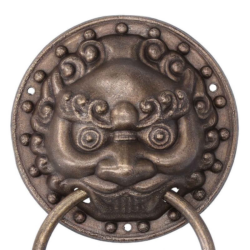 Antique Door Knockers Lion Head Brass Door Pull Retro Door