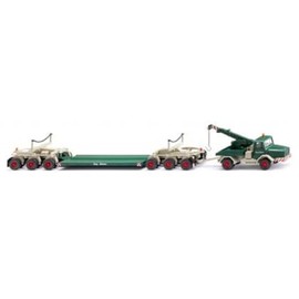 Wiking 049303 - 1/87 Faun 610/36 with Crane and Scheuerle Low Loader (1965-77)