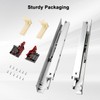 Gobrico Soft Close Under Mounting Drawer Slides 18 inch 1Pair,