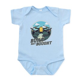 CafePress Cute &Amp; Funny Built Not Bought Drone Body Suit Cute Infant Bodysuit Baby Romper Sky Blue