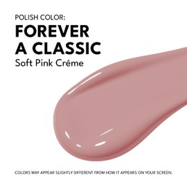 Red Carpet Manicure Fortify & Protect Soft Pink Crème Gel Polish for Strong, Healthy Nails - Infused with Vitamin A & Biotin - (Forever A Classic) Led Nail Gel Color, 0.3 Fl Oz