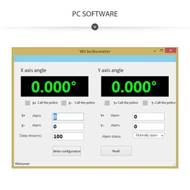 SINIT-232 Analogue Inclination Switch: Highly Stable Analogue Two-Axis (4-20 mA, +-90 Degrees) Safety Inclinometer, Vibration Dampening Tilt Angle Sensor (IP67 Waterproof)