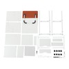 YIYIONCE Overbed Table with Storage 2 in 1 Foldable Overbed