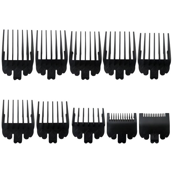 Vicue 10 Pack Professional Hair Clipper Guards Guide Combs,From 1/16inch