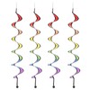 4Pcs Rainbow Wind Spinner - Colorful Hanging Wave Windsock