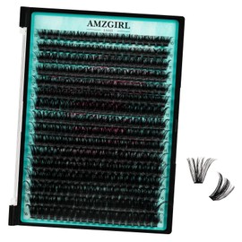 Lash Clusters Wispy 320PCS Eyelash Clusters 90D Lashes Clusters 10-16mm Cluster Eyelash Extensions Individual Lashes Soft Eyelashes Clusters with Thin Band False Eyelashes at Home(90D,D-Mix10-16mm)