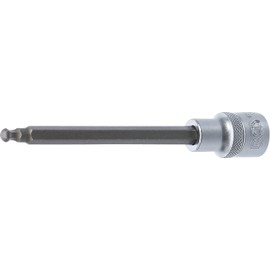 BGS 4258-6, Bit Socket, 140 mm, 1/2 inch, Hexagon Socket with Ball Head 6 mm, Chrome Vanadium Steel