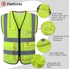 ASIPHITU Reflective Safety Vest for Men Women High Visibility Construction