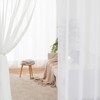 MIULEE Sheer Voile Curtain with Eyelets Transparent Look Curtain Eyelet