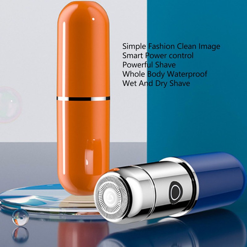 Mini Shaver Waterproof Razor Portable Electric Beard Trimmer Travel Home