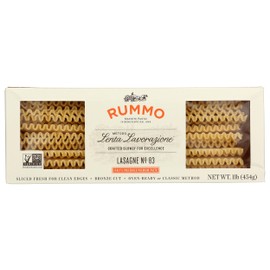 Rummo Lasagne Pasta, No. 83, Kosher, Non GMO, 1 LB (Pack Of 12)