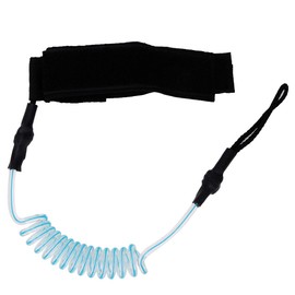 Surfboard Leash Foot Rope Stand Up Paddle Board Leash Neoprene Ankle Cuff Surf Leash(Transparent Blue)