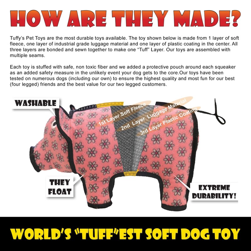 Tuffy Mega Tug Oval Tiger