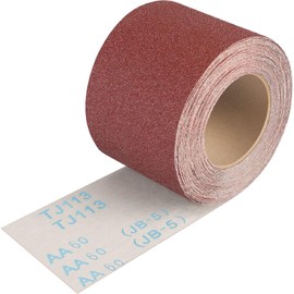 60 Grit Sandpaper Roll,3-2/3" Wide 11 Yard Longboard Emery Cloth Roll for Metalworking, Wood Furniture Finishing, Sanding Automotive Plumbing