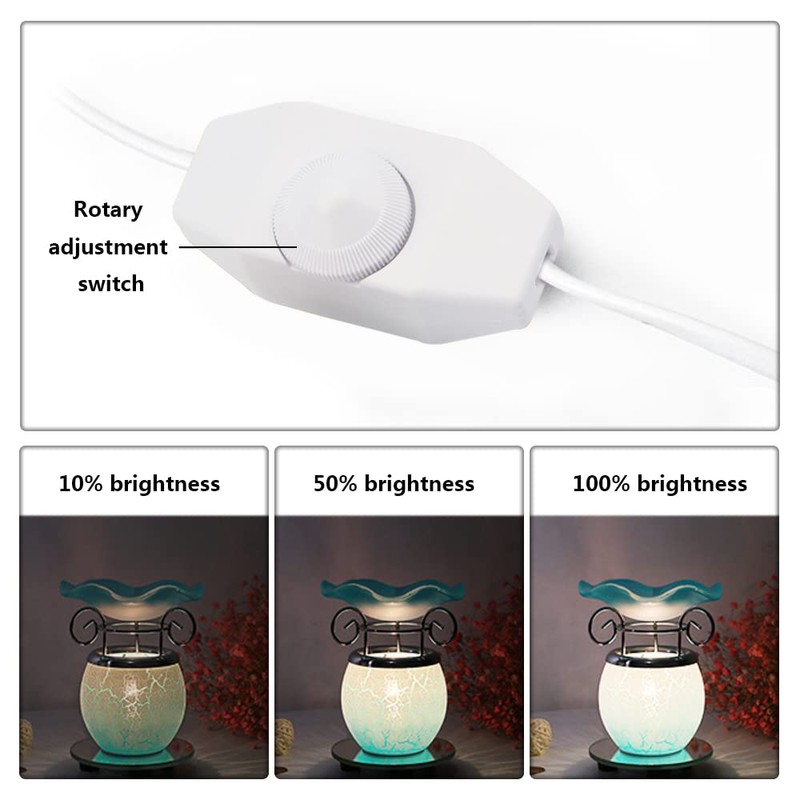 ZaishunNT Inline Dimmer Switch 220-240V Knob Dimmer Switch Lights Switch