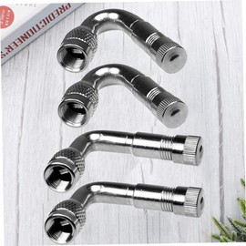 Mikinona 4pcs Tyre Valve Extension Adapters Brass Stem Extender for Cars Trucks Motorcycles