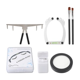 Eyebrow Ruler Mapping Kit Semi Permanent Stainless Steel Eyebrow Mapping String Set 0.7oz Paste 1ml Liquid White