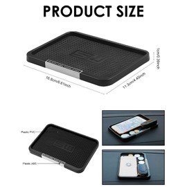 JUKOTA Schwarz Anti-Rutsch Dash Matte,Anti Rutsch Matte,Armaturenbrett Ablage, Antirutschmatte für Auto Handyhalterung,Für Handy,Schlüssel,Sonnenbrille