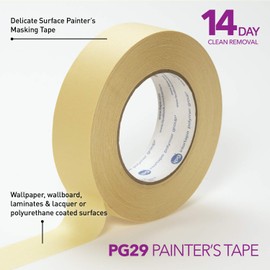 IPG 24R PG29 Delicate Surface Masking Tape, 1.88" x 60 yd, Tan, 6 Pack