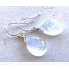 Sterling Silver Rainbow Moonstone Earrings, June Birthstone, Perfect Gift For