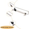 Extendable Clothes Rail, 25 cm Clothes Rail, Extendable Wardrobe Rail,
