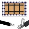 QZKJQDD Pack of 5 tablecloth holders, adjustable elasticity tablecloth clips,