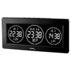 Technoline Digital World Time Clock, 3 Time Displays, Freely Programmable